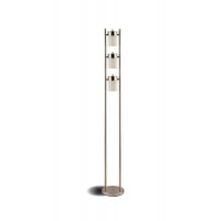 Coaster Furniture 900733 Floor Lamp with 3 Swivel Lights Brushed Silver